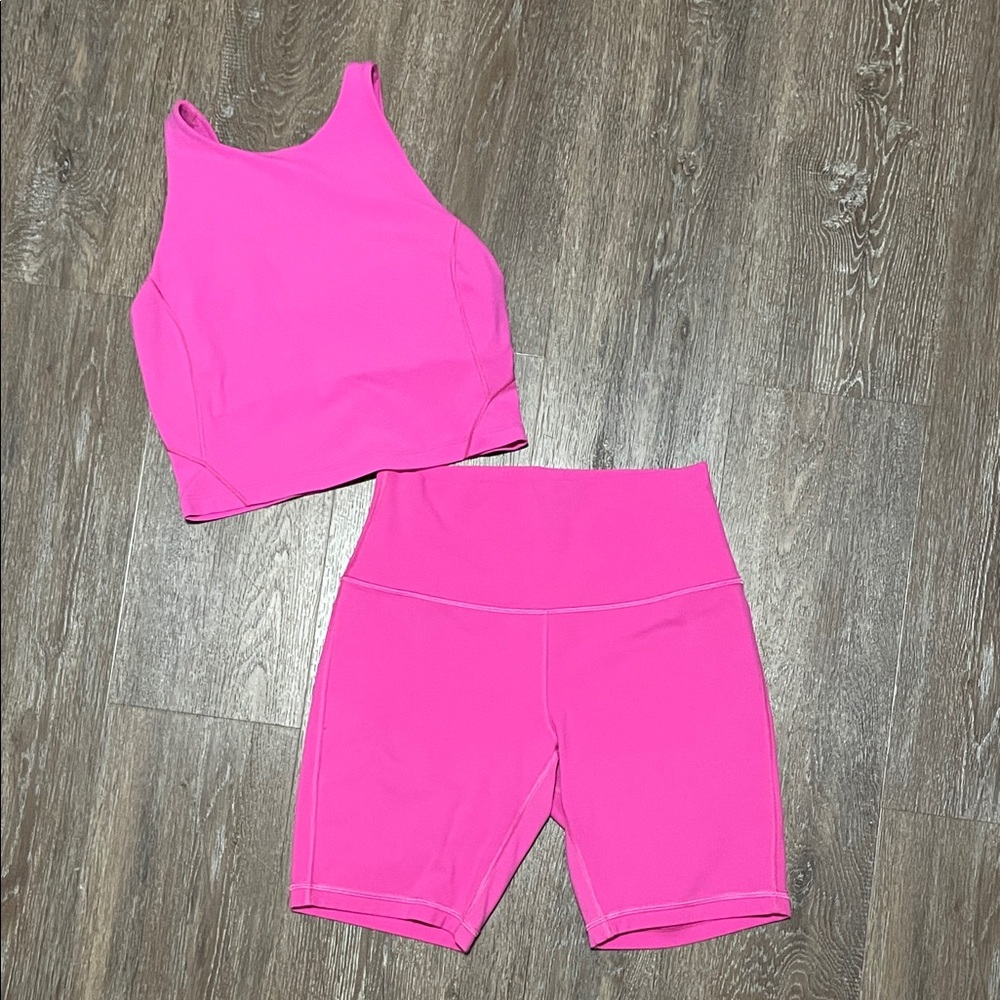 **SOLD** GUC Lululemon Align Sonic Pink Set. Size Top 6/Bottom 8